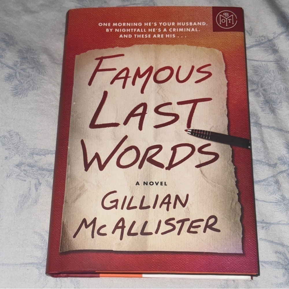 📚 Bundle (3) for $20 FAMOUS LAST WORDS - by Gillian McAllister